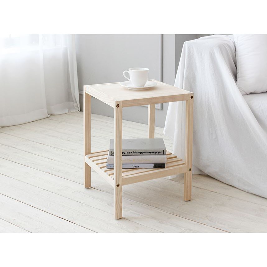 KỆ ĐẦU GIƯỜNG GỖ THÔNG TRANG TRÍ MẶT VÁN