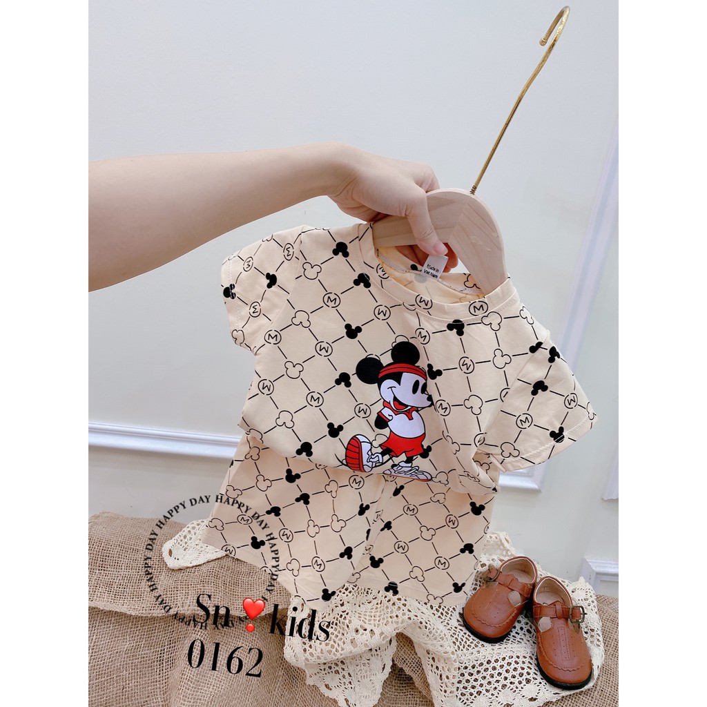 [SIÊU PHẨM] Set Bộ Mickey Mắt Xích 4 Màu Cho Bé Trai Bé Gái Unchi Store (V344)