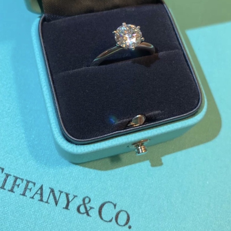 TFY kim cương nhẫn nữ S925 bạc Trang sức cặp đôi