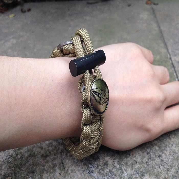 Vòng tay cao cấp Hiking giá rẻ dây Paracord kiểu dáng chiến binh quà tặng cao cấp cực ngầu