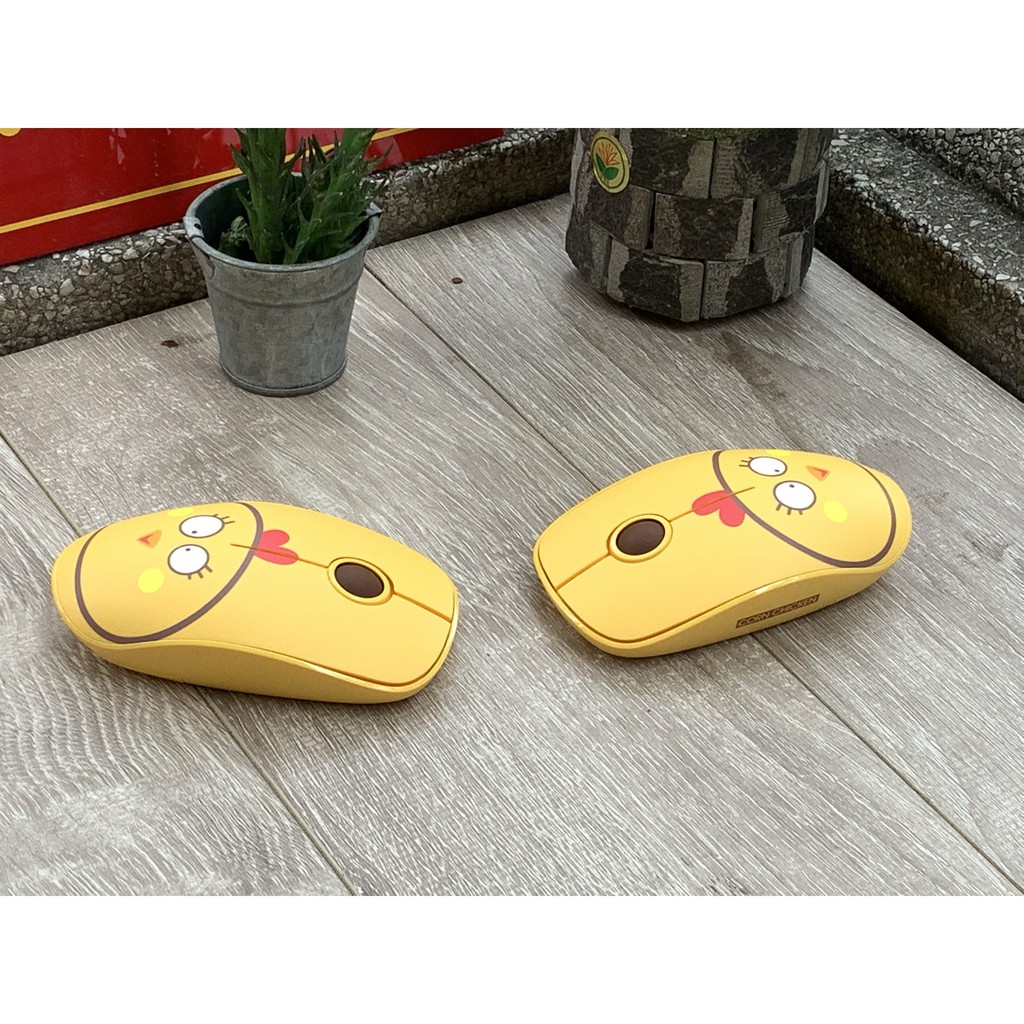 Chuột Không Dây Cao Cấp Forter E680 - Vàng - Chính Hãng