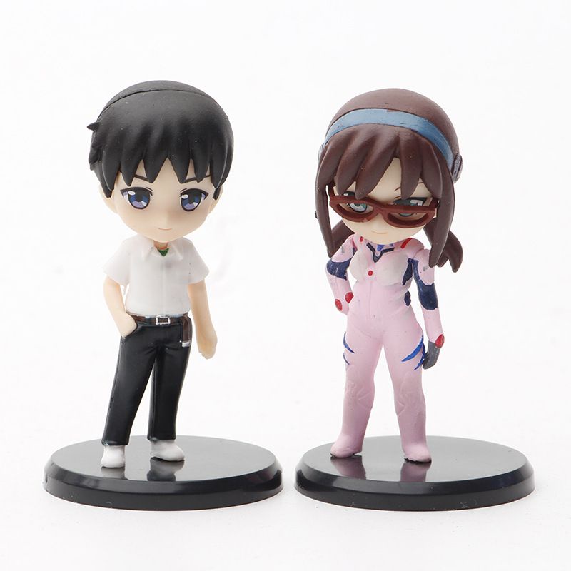 5pcs set 7cm Evangelion EVA Mini Figure Ayanami Asuka figure kid girl gift