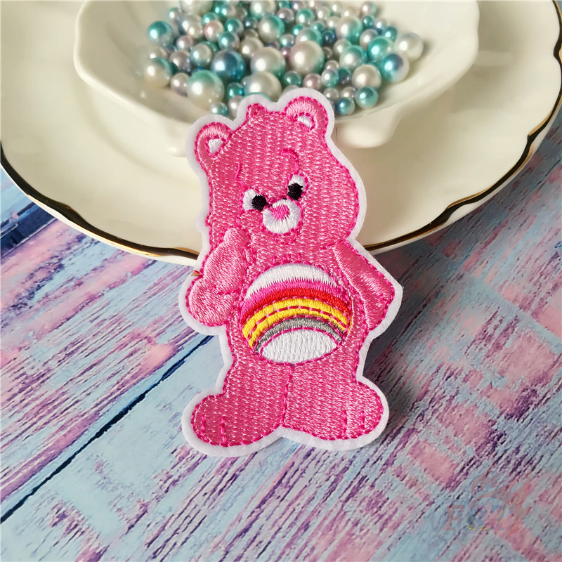 1 Huy Hiệu Ủi Thêu Hình Gấu / Hoa Hướng Dương / Ngôi Sao