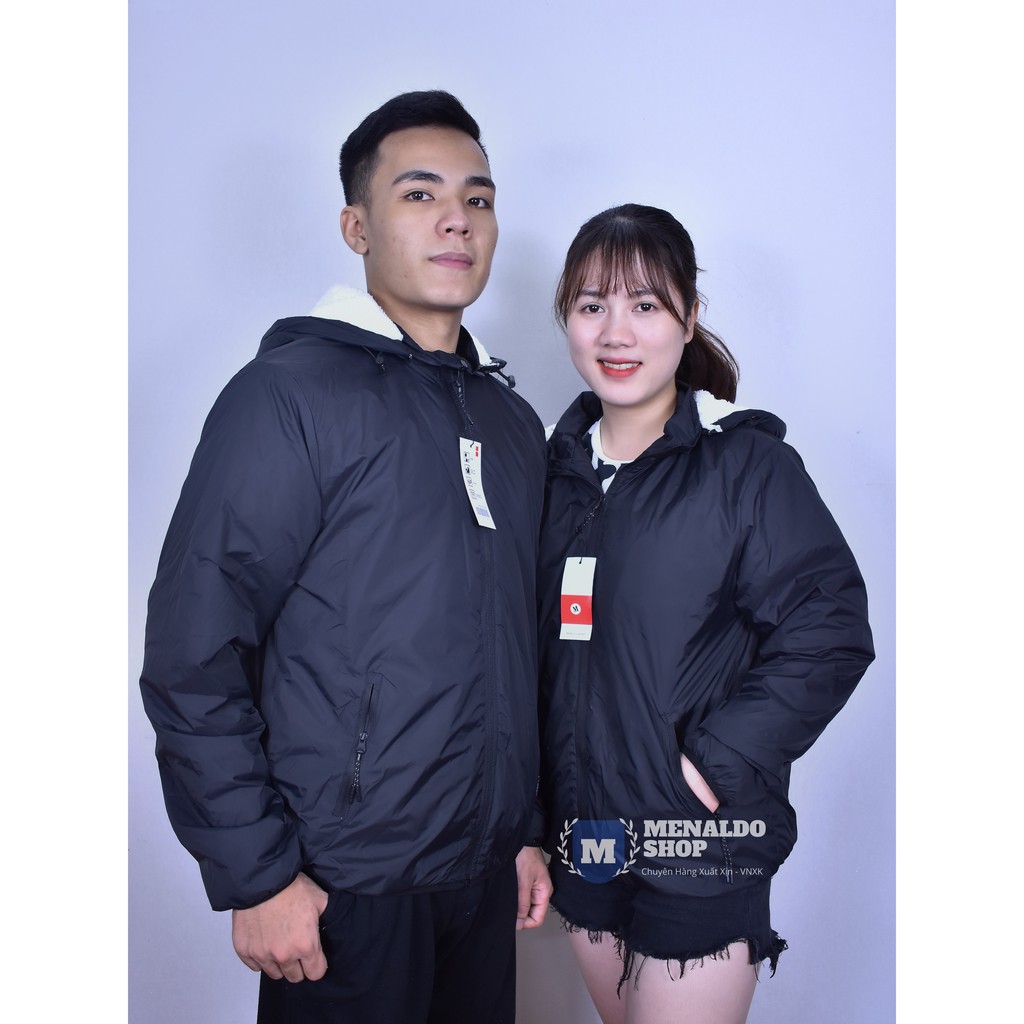 Áo Gió Uni Lót Lông Cừu Siêu Ấm Chống Nước 100%