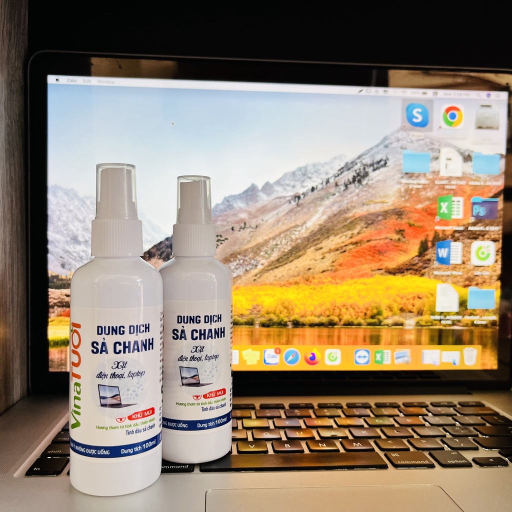 Xịt khử mùi, tinh dầu xịt khử mùi chanh sả xịt thơm khử mùi phòng lạnh - Vina Tươi - 100ml