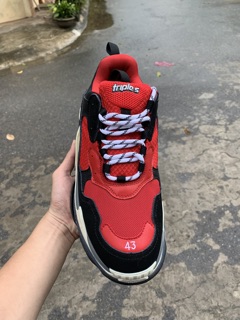 [ FULL BOX ] Giày balenciaga trips Đen đỏ R.E.P 1:1