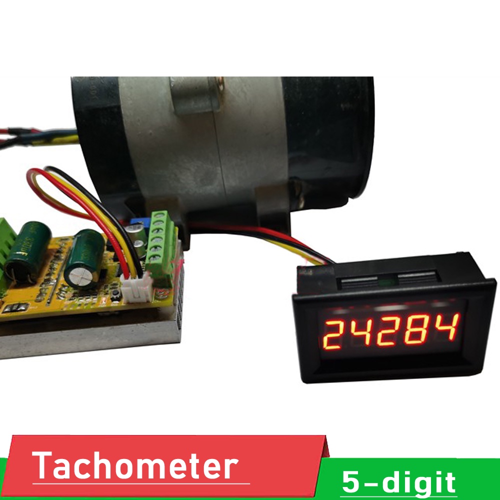 Đồng Hồ Đo Tốc Độ Không Chổi Than Kỹ Thuật Số LED Kỹ Thuật Số Đầu Vào Tín Hiệu PNP NPN Cho Động Cơ Xe Hơi