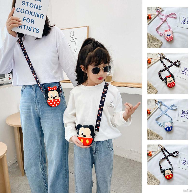 Se7en Children Cute Cartoon Cross-body Handbag Fashion Girls Messenger Bag For 2-7Y