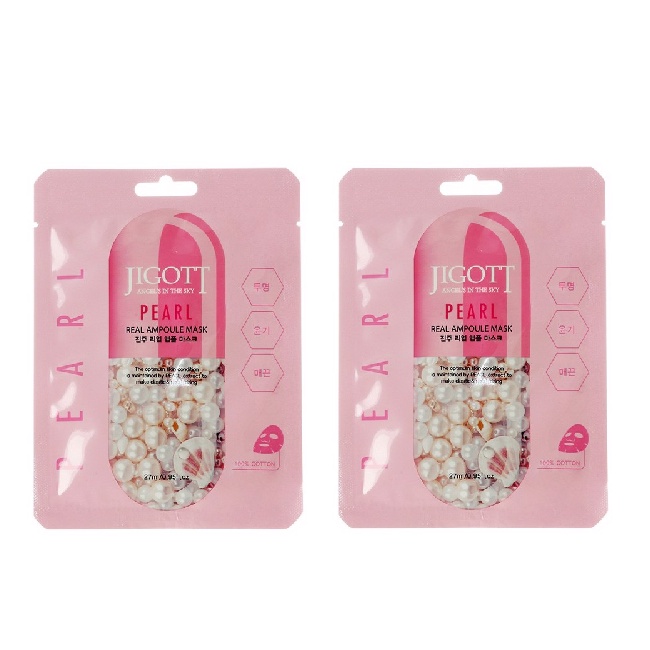 Daiso Mặt Nạ Jigott Ngọc Trai mịn da 27ml