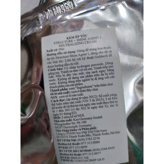 Dập duỗi ( ép ) tóc GOLDWELL STRUCTURE + SHINE 400G ( hàng chính hãng )