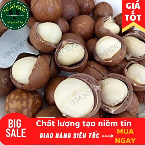 HẠT MACCA ĐAKLAK CƯA VỎ ĐÓNG TÚI HÚT CHÂN KHÔNG - HẠT MACCA SẤY KHÔ THƠM NGON, BỔ DƯỠNG (1kg)