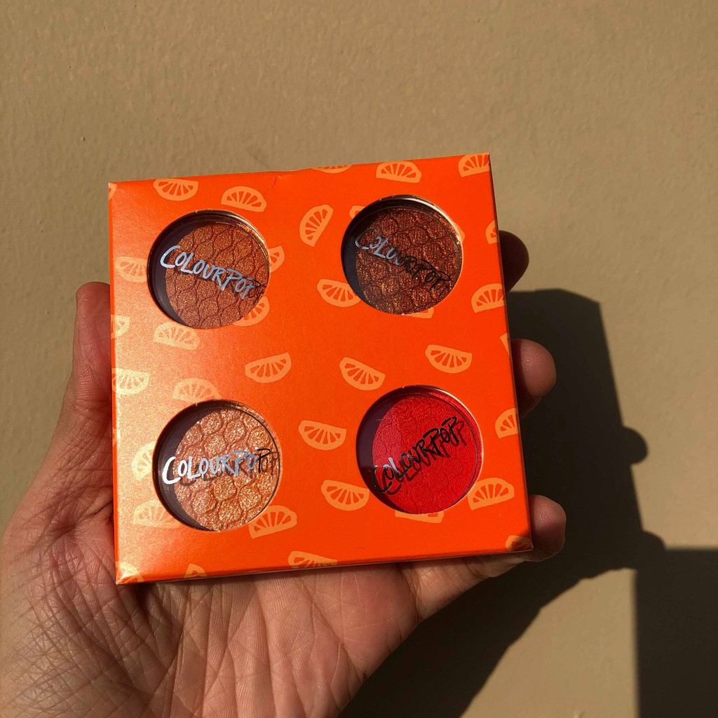 (ĐỌC BÀI VIẾT )TRẢ ORDER - CÓ SẴN - SET 4 MÀU MẮT COLOURPOP BUT FIRST , QUENCH IT SUPER SHOCK SHADOW FOURSOME