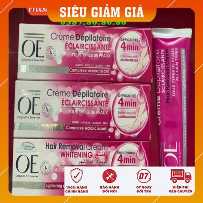 [ CAO CẤP - CHÍNH HÃNG ] Kem tẩy lông OE pháp chính hãng/ Kem tẩy lông vùng kín, lông nách, lông chân và dưỡng trắng da