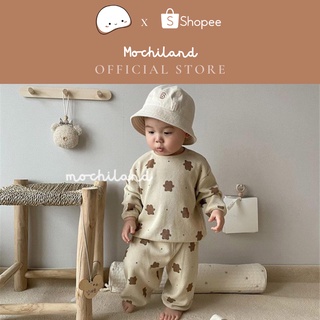 Bộ thu đông cho bé trai bé gái hình gấu mochiland