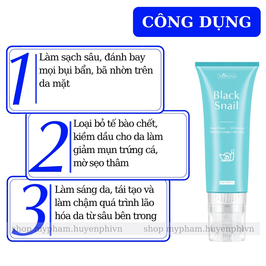 Sữa rửa mặt Black Snail Huyền Phi - Sạch sâu sáng mịn da