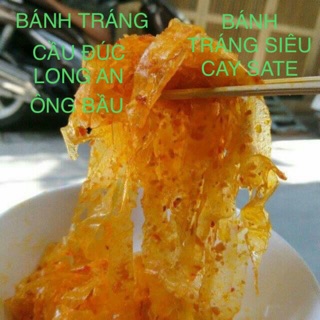BÁNH TRÁNG SATE SIÊU CAY (1kg) CẦU ĐÚC ÔNG BẦU LONG AN HÚT CHÂN KHÔNG