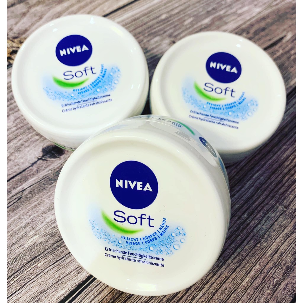 Kem dưỡng ẩm toàn thân Nivea Soft cao cấp của Đức 200ml  - đi air nhập Đức