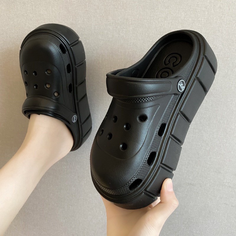 Dép Cross Bành Mì Nam Nữ Unisex Kèm Stick Đế Cao 6cm  Sport Thể Thao