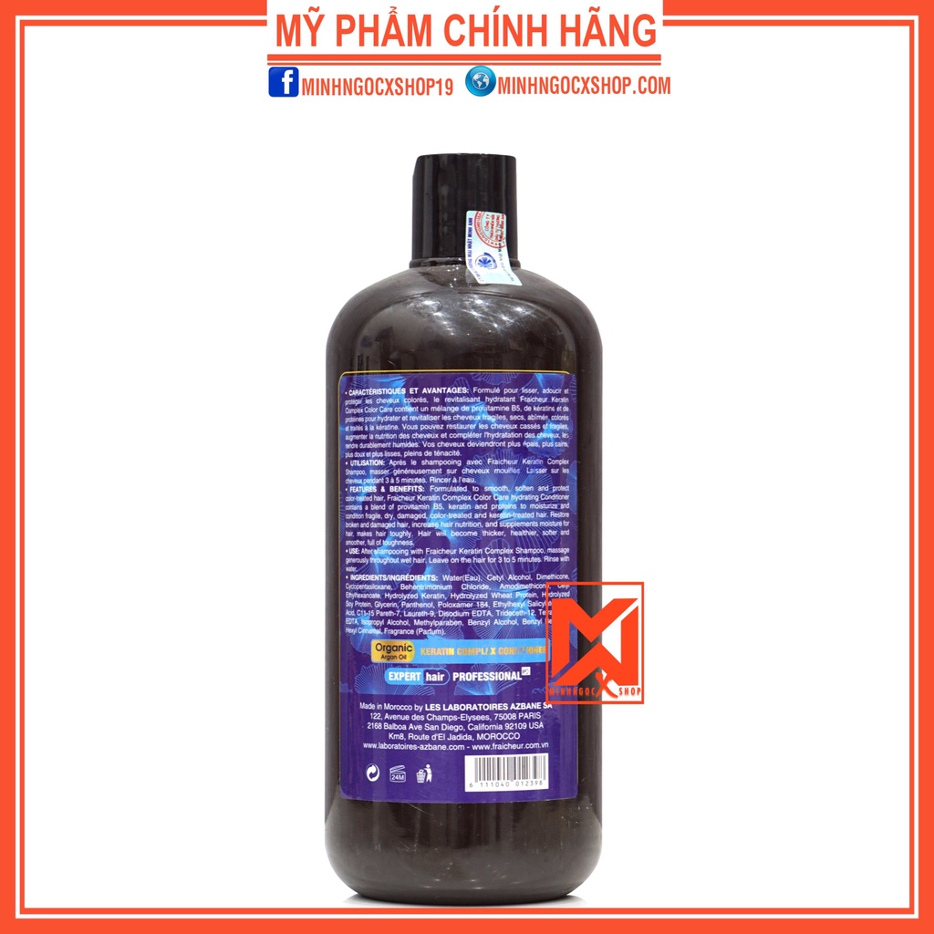 Dầu xả phục hồi, tái tạo tóc FRAICHEUR KERATIN 800ml chính hãng