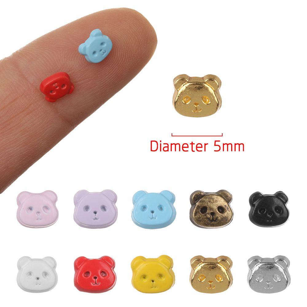RAINBOW 20 Nút Áo Hình Gấu Trúc Cho Trang Trí Búp Bê