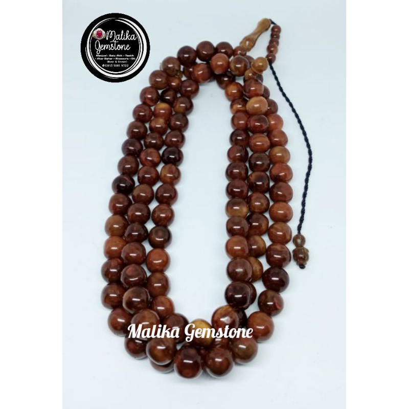 Máy Xúc Gỗ Tasbih / Kaoka / Original Kokka 99 Grains 10 mm 100% Tự Nhiên