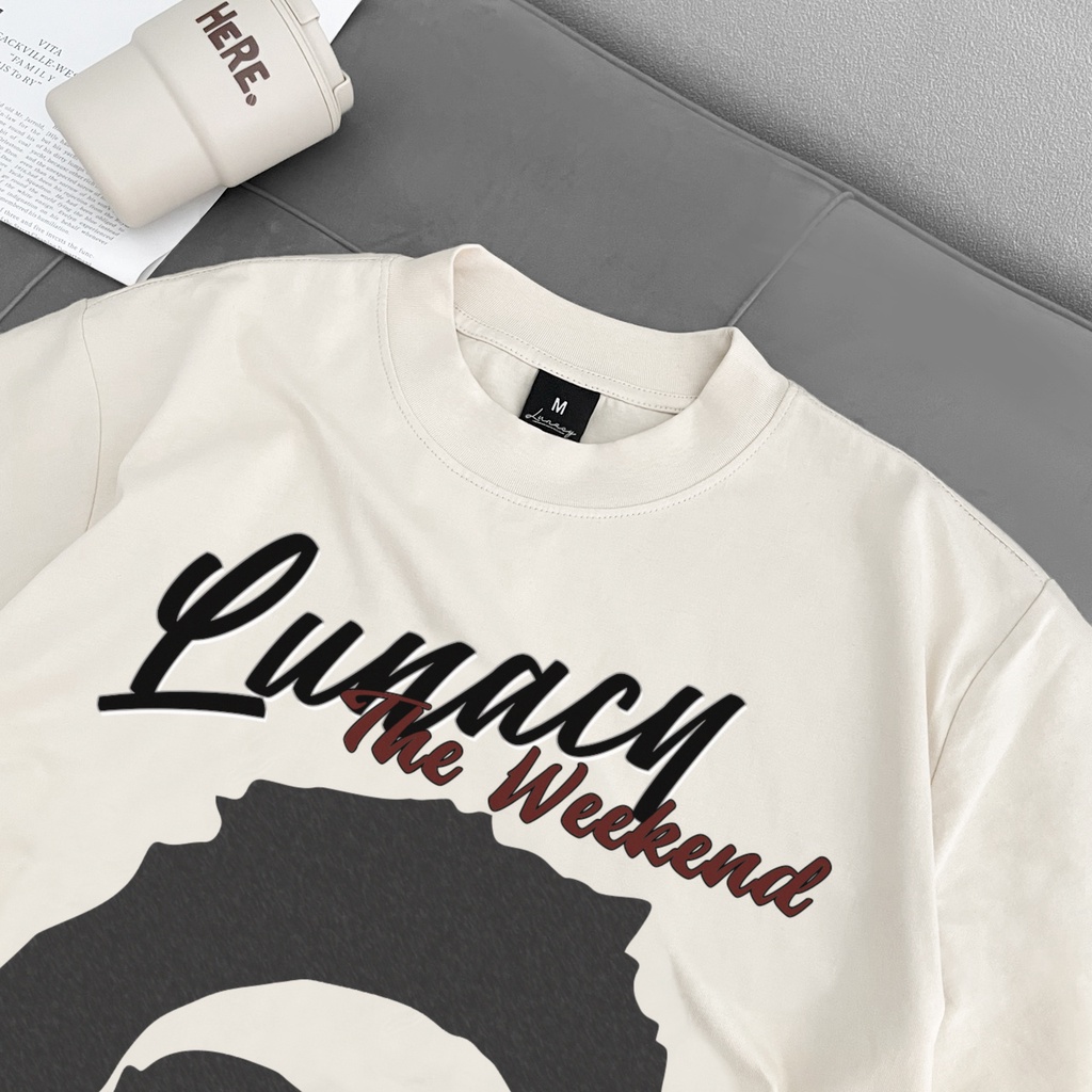 Áo thun tay lỡ RW Tee phông Unisex nam nữ Cotton oversize form rộng LUNACY