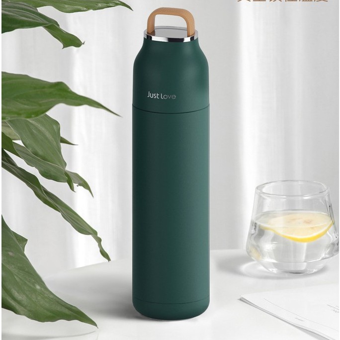 Bình giữ nhiệt Just Love 500ml inox SUS304 phích giữ nhiệt có nắp cốc uống đi kèm giữ nhiệt lâu đến 18h | BigBuy360 - bigbuy360.vn