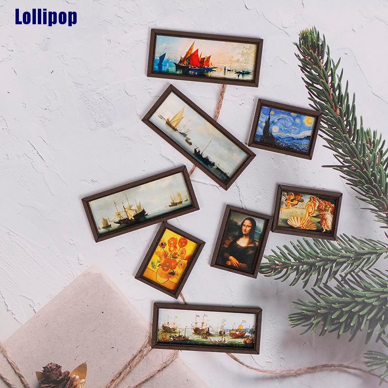 Tranh sơn dầu dành cho trang trí nhà búp bê