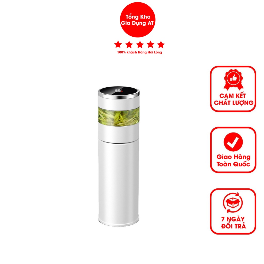 Bình Giữ Nhiệt 450ml Chất Liệu Lót Thủy Tinh Cao Cấp Tiện Dụng, Giữ Nhiệt Nóng Hoặc Lạnh Cho Thức Uống