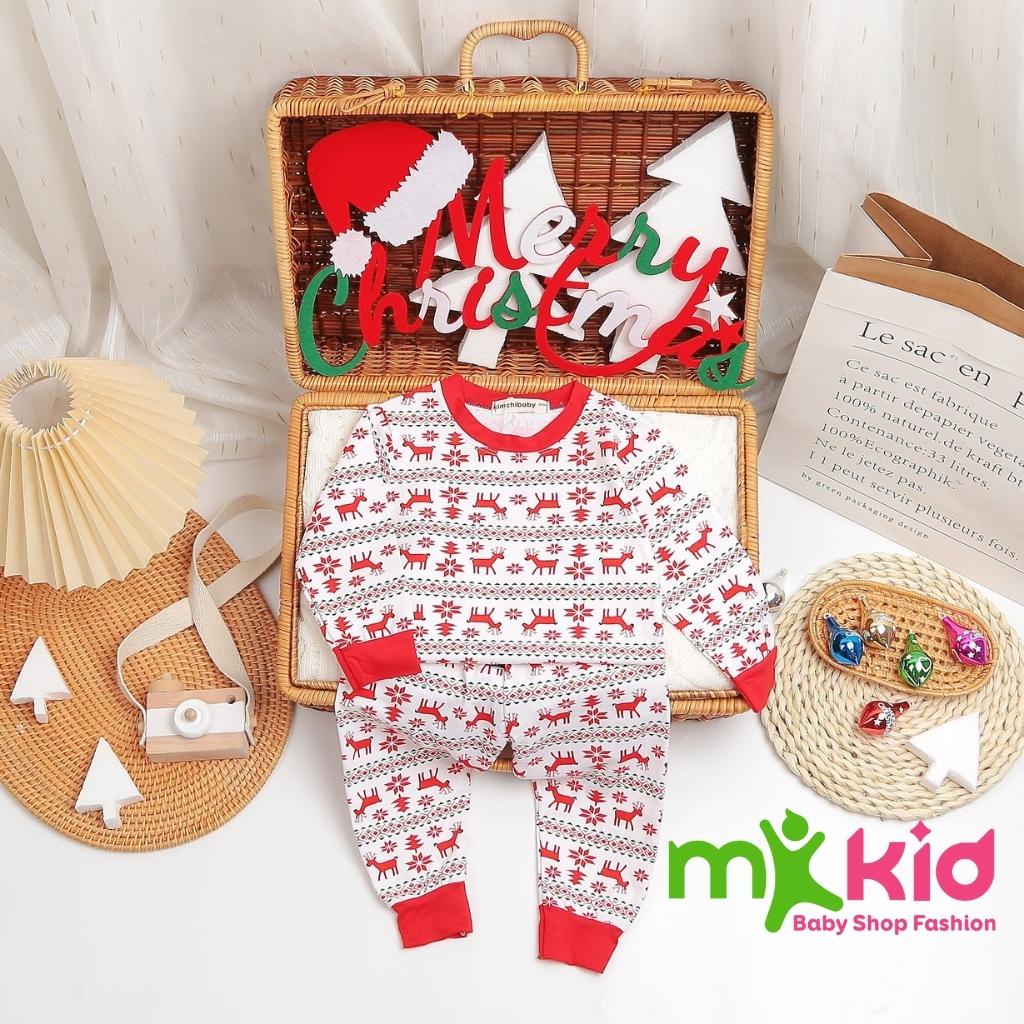 Bộ NOEL Dài Tay Cho Bé  Bộ Đồ Giáng Sinh Minky Mom Cho Bé Trai Bé Gái Siêu Dễ Thương