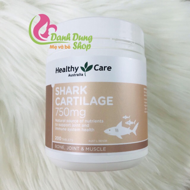 SỤN VI CÁ MẬP - HEALTHY CARE SHARK CARTILAGE 750MG