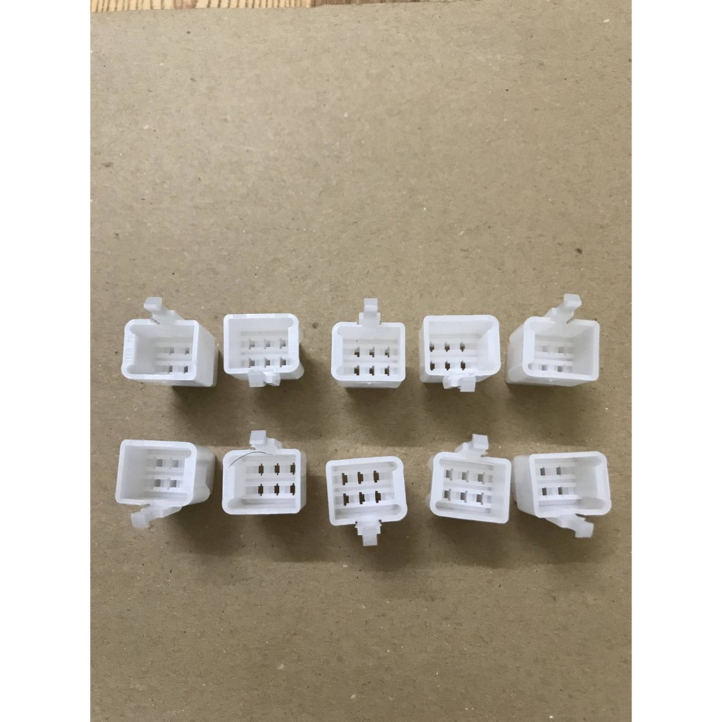 Giắc nhựa đầu Đực 6P- 1 bịch 20 cái