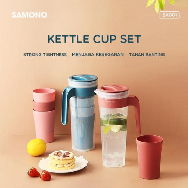 Bình nước 1L kèm 4 cốc
