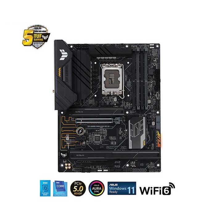 Bo mạch chủ Main ASUS TUF GAMING B660-PLUS WIFI DDR4 Socket LGA 1700 - Hàng Chính Hãng - Bảo hành 36 tháng
