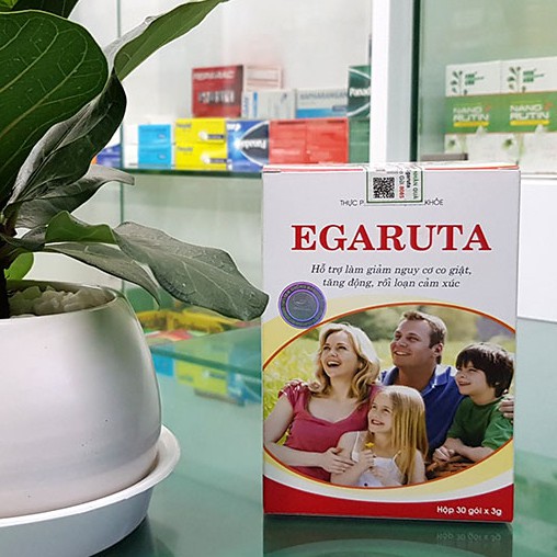 Egaruta - Hỗ trợ làm giảm nguy cơ tăng động, co giật, rối loạn cảm xúc (Hộp 30 gói)