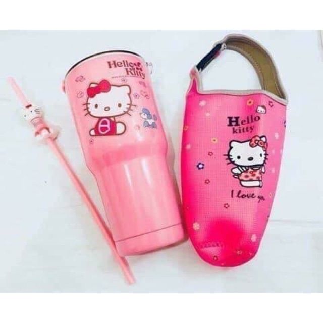 Ly giữ nhiệt kèm 2 ống hút 900ml