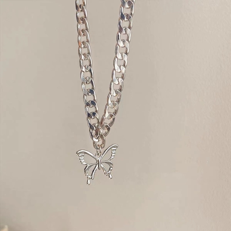 Vòng cổ nữ hình butterfly xinh xắn hàn quốc đơn giản V114