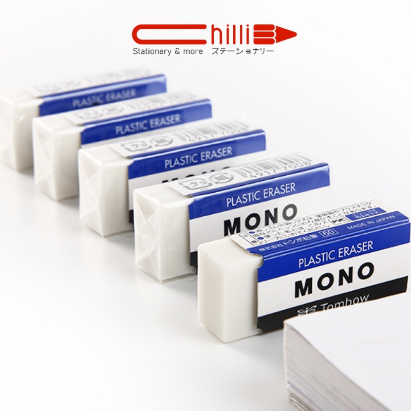 Gôm tẩy Tombow Mono nhỏ nhắn, xinh xắn, không để lại vệt đen khi tẩy CHILLI