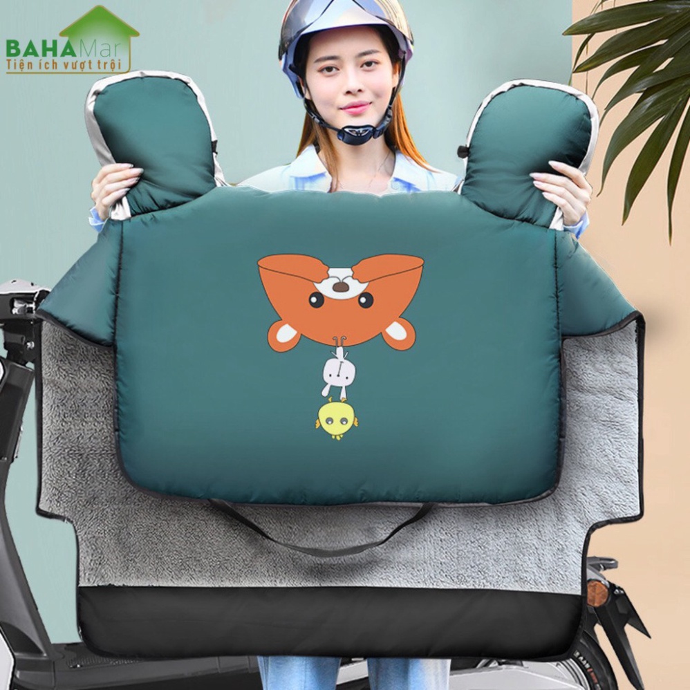 TẤM ÁO CHẮN GIÓ ĐI XE MÁY MÙA ĐÔNG  CHỐNG LẠNH KHÔNG THẤM NƯỚC "BAHAMAR" giữ ấm, chống gió khi đi xe máy