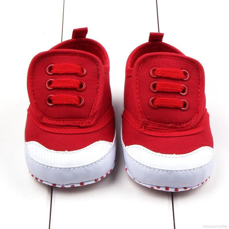 Giày tập đi bằng canvas mềm mại đáng yêu cho bé