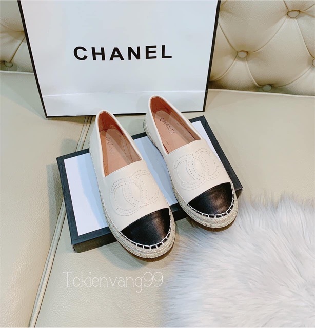 Giày Lười Nữ, Slip on da đế cói Mẫu Quốc Dân Tổ Kiến Vàng L009 | BigBuy360 - bigbuy360.vn