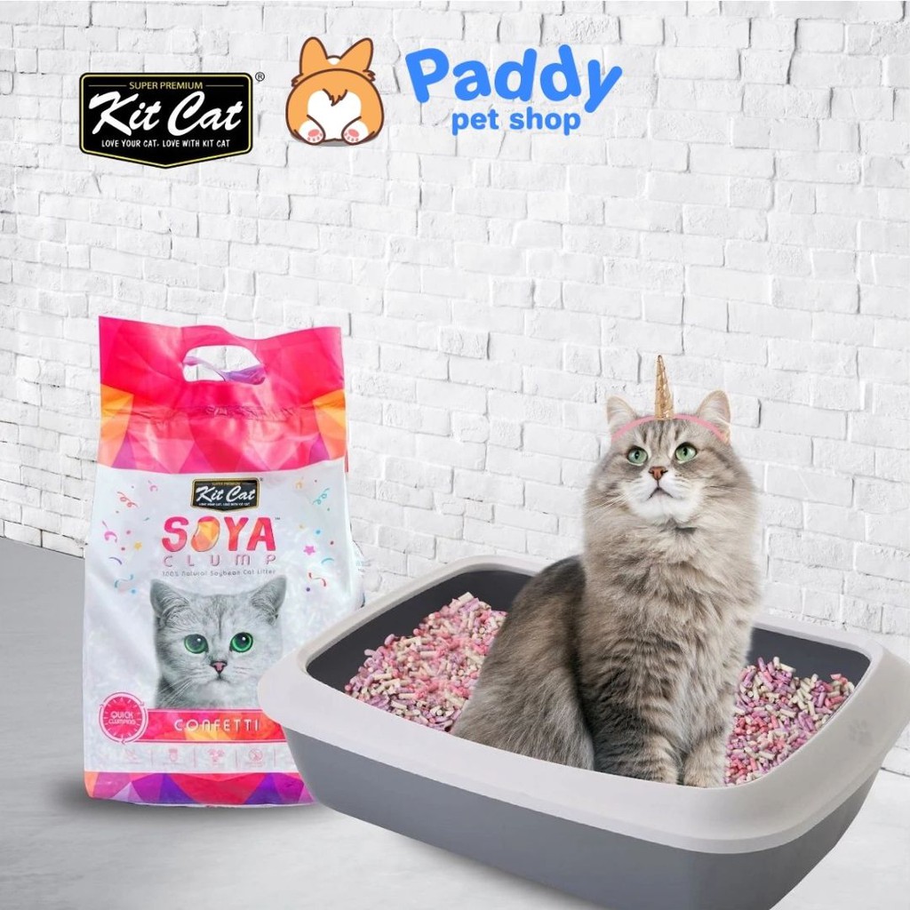 Cát Vệ Sinh Đậu Nành Kit Cat Soya Clump Cho Mèo (7L)