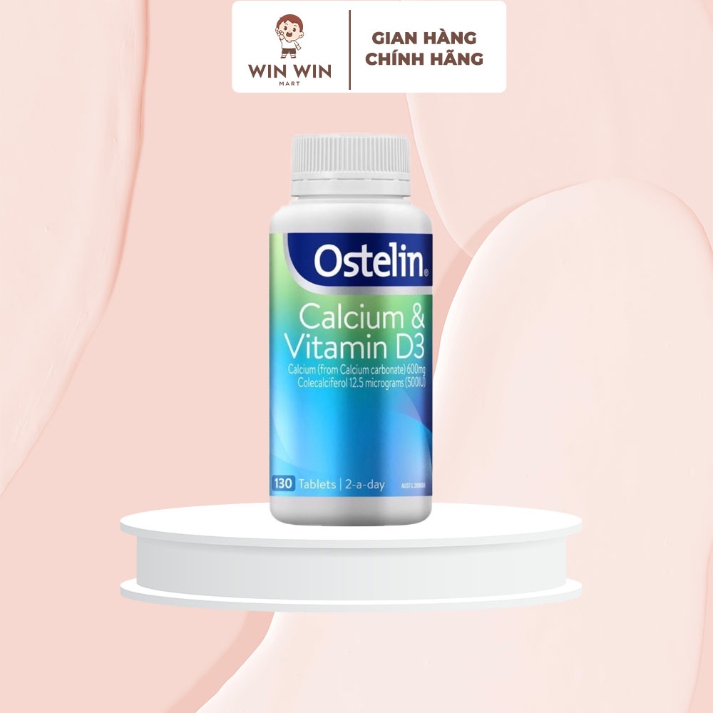 Viên Uống Bổ Sung Canxi Ostelin Calcium &amp; Vitamin D3 130 Viên