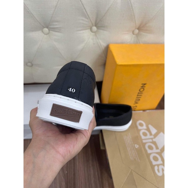GIẦY LƯỜI NAM LV VÂN HOA, GIẦY THỂ THAO NAM LV DẬP VÂN DỄ MIX ĐỒ, Bin Store