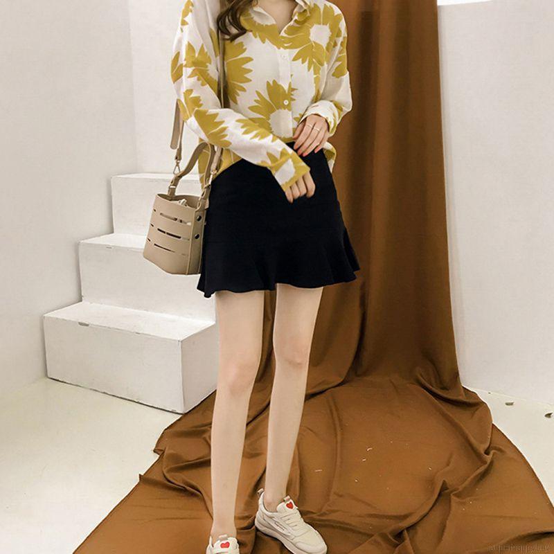 Áo Sơ Mi Tay Dài Cổ Chữ V Phong Cách Vintage