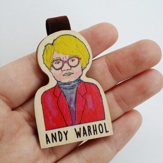 Bookmark gỗ nam châm Andy Warhol - BO024