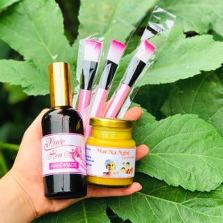 Combo 2 mặt nạ + nứoc hoa hồng