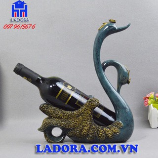Kệ rượu vang đôi chim thiên nga