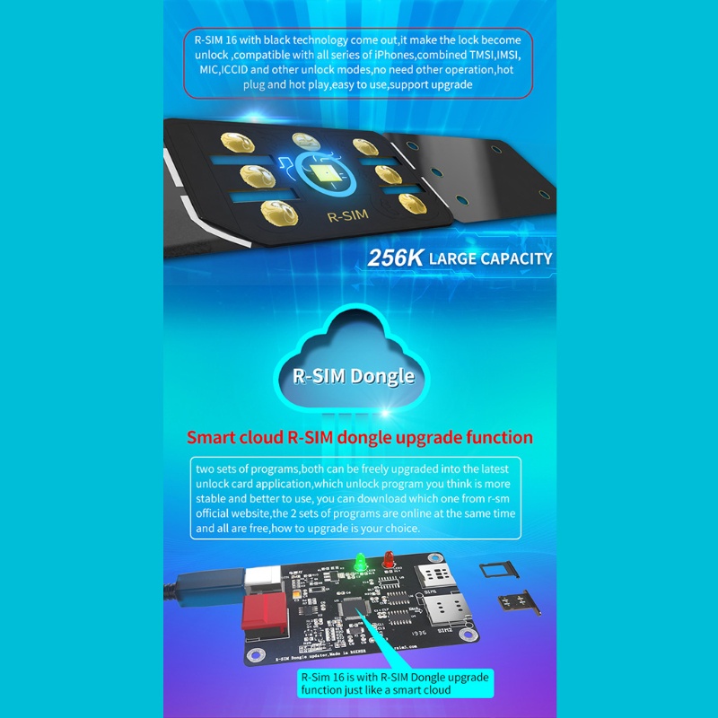 Thẻ SIM Điện Thoại 5G Mở Khóa Cho iPhone13 13PRO 13mini 12 11 R-SIM16