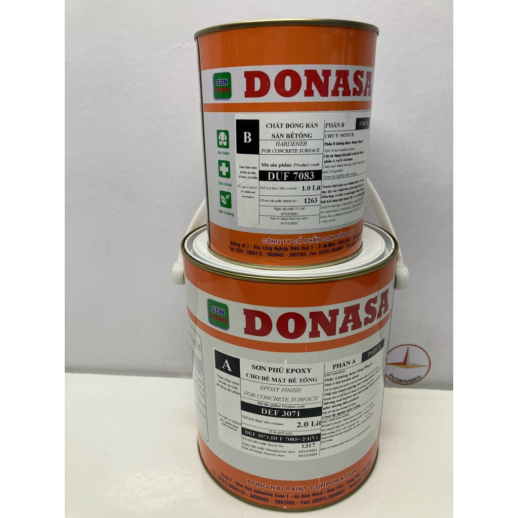 Sơn sàn bê tông Epoxy DONASA Paint Nhiều màu